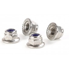 Nylock Nuts Flanged M4 - 4Pcs │ Baha 10B Nylock Nuts Flanged M4 - 4Pcs │ Baha 10B
